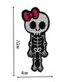 Cute Skeleton Girl Fun Iron On Patch Badge Deco...