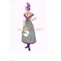 Normandy, Woman from Caux, France, Costume, Boo...