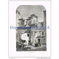 TEMPLE OF MINERVA, ROME, ITALY, BOOK ILLUSTRATI...
