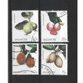 Singapore.Singapore Fruits set of 4.Fine Used.J...