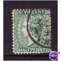 ST VINCENT 1884 SG 42 1/2d GREEN FINE USED