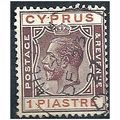 Cyprus 1924 SG106 1pi Purple & Chestnut Fine Us...