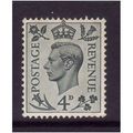 GREAT BRITAIN 1937 GEORGE VI 4d GREY GREEN SG46...