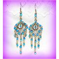 Sale Tibetan Hill Tribe Style Blue Crystal Hook...