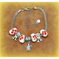 Summer Gift Turtle Charm Euro Bead Silver Tone ...