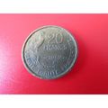 1952 FRANCE TWENTY FRANCS B MINT MARK FREE POST...