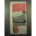 1945 Sun-Maid Raisins Ad - Raisin Pie