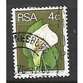 SOUTH AFRICA 1974 4c ARUM LILY SG 315A FINE USED#2