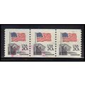 Used 1895 20c U.S. Flag Fine PNC 11/3 PA2229