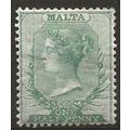 Malta 1880 SG20 1/2d Green Wmk Crown CA Mounted...