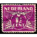Netherlands 1926 Numeral 1 1/2c Used Stamp Wing...