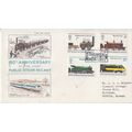 GB 1975 150 anniv of first public steam railway...