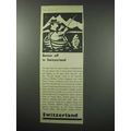 1960 Switzerland Tourism Ad - Better Off