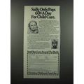 1983 Christian Children's Fund Ad - Sally Struthers - Child Care