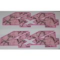 Real tree Pink Camo 4X4 BED SIDE Decal Decals F...