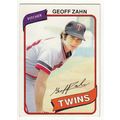 1980 Topps baseball card 113 Geoff Zahn - Twins