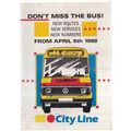 BRISTOL Cityline information sheet. . ..1988 le...