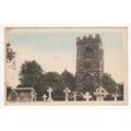 Parish Church Ruyton-XI-Towns Postcard Shropshire Local Publisher W R Dickin B