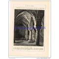 CRYPT, MONT ST MICHEL, FRANCE, BOOK ILLUSTRATIO...