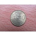 Malaysia 2022 20 Sen Coin