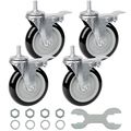 Finnhomy Swivel Caster Wheels 5 Inch Threaded S...