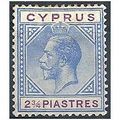 Cyprus 1922 SG94 2 3/4 Piastres Blue & Purple M...
