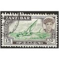 Zanzibar 1961 SG375 15c Green & Sepia Fine Used...
