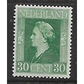 NETHERLANDS 1944 QUEEN WILHELMINA 30c GREEN SG ...