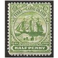 Turks & Caicos Islands 1900 SG101 1/2d Green Wm...