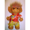 Vintage 8" Uneeda Wishnik Rock Star Troll With ...