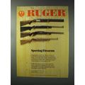 1993 Ruger Ad - Over & Under Shotgun & Mark II Rifle