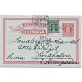 Chile Postal Card 1907, Uprated Santiago to Swe...