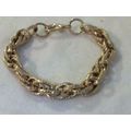 Gold Etched Cable Chain Bracelet Etched Tennis ...