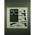1993 Jennings Advertisement - L'ill Champ Rifle and Pistols: J-22, 38, 48, 9mm