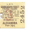 Liverpool Overhead Railway Edmondson Ticket - B...