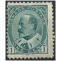 Canada 1903 SG174 1c Deep Green Mounted.Mint