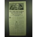 1920 Pettijohn's Cereal Ad - Man Mills Away in ...