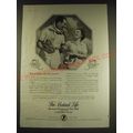 1938 The Mutual Life Insurance Company of New York Ad - Forward flows the tide