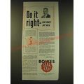 1938 Bowes Seal Fast Ad - Do it right - or not at all