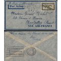 French Indo China Viet Nam 1936 Aerogram Saigon...