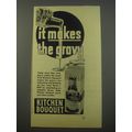 1944 Kitchen Bouquet Advertisement - It makes the gravy