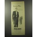 1955 Moss Bros Evening Wear Ad - Evening Wear