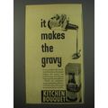 1944 Kitchen Bouquet Ad - It makes the gravy