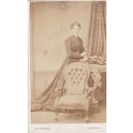 VICTORIAN CDV PHOTO -STANDING LADY BY W.H. EDWA...
