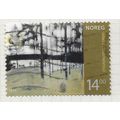 NORWAY 2012 ART WOODLAND WINTER SCENE LAKE 14Kr...