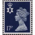 GB QEII 1990 Northern Ireland 17p Deep Blue Unm...