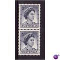 AUSTRALIA 1959/62 SG314a 5d BLUE VERT SE-TENANT...