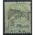 Jamaica 1889 SG28 2d Green Fine Used . ..