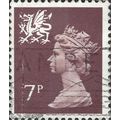 WALES, QE II, Machin, brown-red 1978, 7p