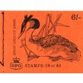GB 1968 6/- Booklet QP44 - December - Birds Gre...